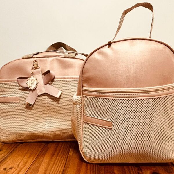 Kit  Maternidade Classic Rose Golg com Bolsa Maternidade G
