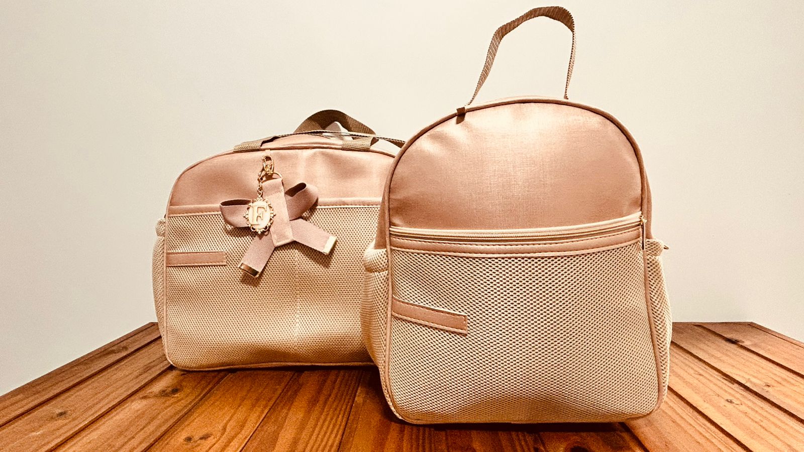 Kit Maternidade Classic Rose Golg com Bolsa Maternidade G