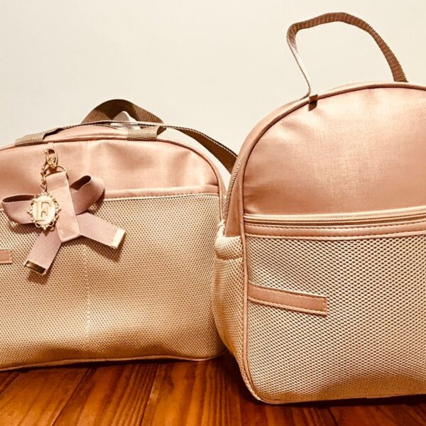 Kit  Maternidade Classic Rose Golg com Bolsa Maternidade G