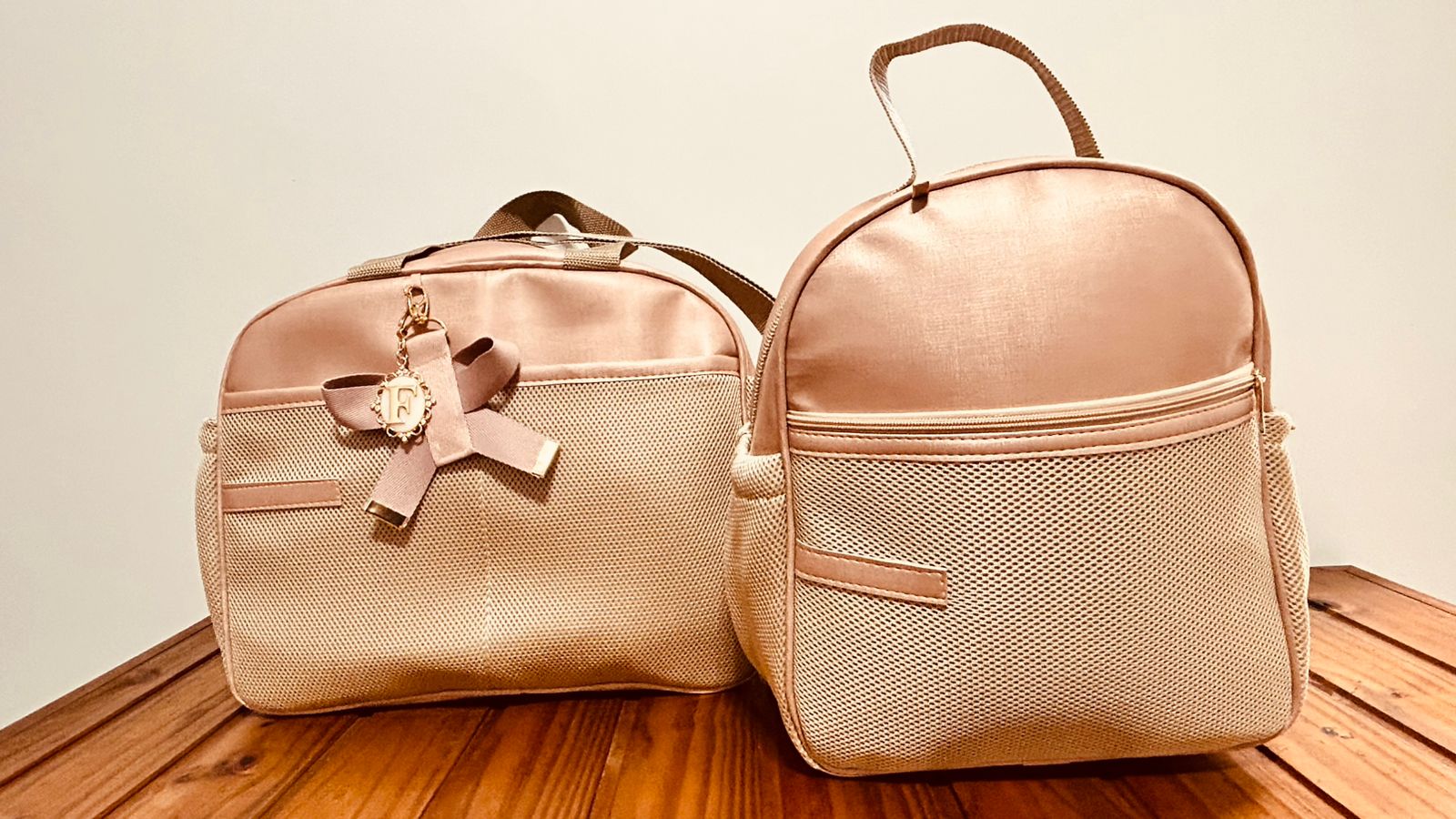 Kit Maternidade Classic Rose Golg com Bolsa Maternidade G - Imagem 2