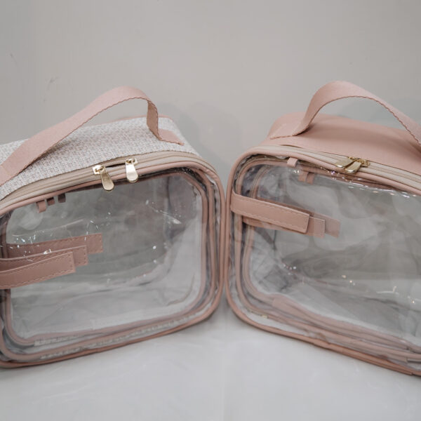 Kit 3 Necessaire Transparente