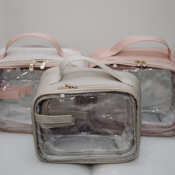 Kit 3 Necessaire Transparente